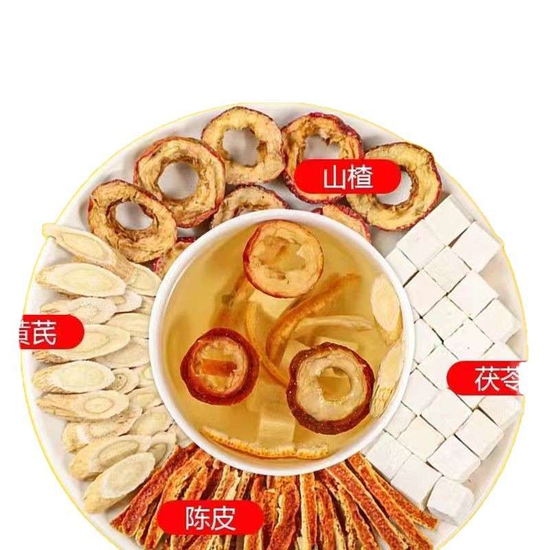 Weight Loss Tea with Astragalus, Poria, Hawthorn, and Tangerine Peel Tea Combination in Triangular Bags, Individually Packaged, Wholesale, Carefully Selected 20 tea bag