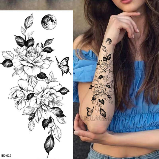 Waterproof Temporary tattoo   BK-012; Dimensions: 96*190MM;