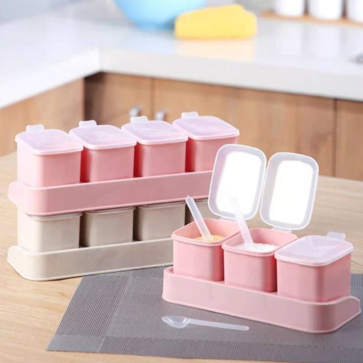 Korean Season jar 4 set Spice jar. (No Colour selection)