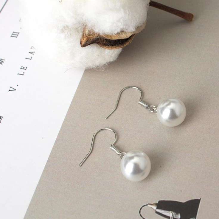 B263 new Korean style jewelry freshwater pearl earrings
