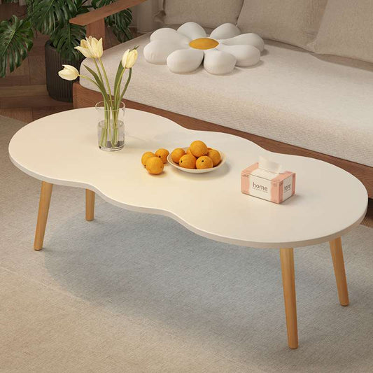 Warm white color peanut table coffee table 70*40*60cm