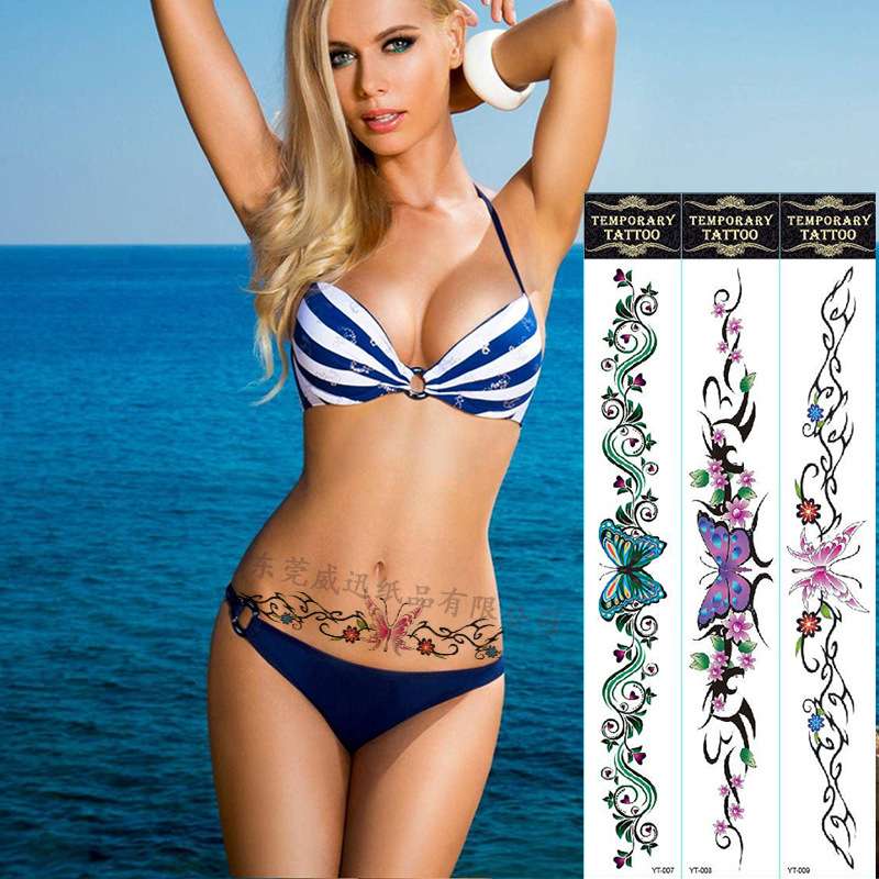 Waterproof Temporary tattoo  Color: YT-001; Size: 60*420mm;