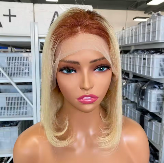 Blonde 10inches Full Frontal 100% human hair