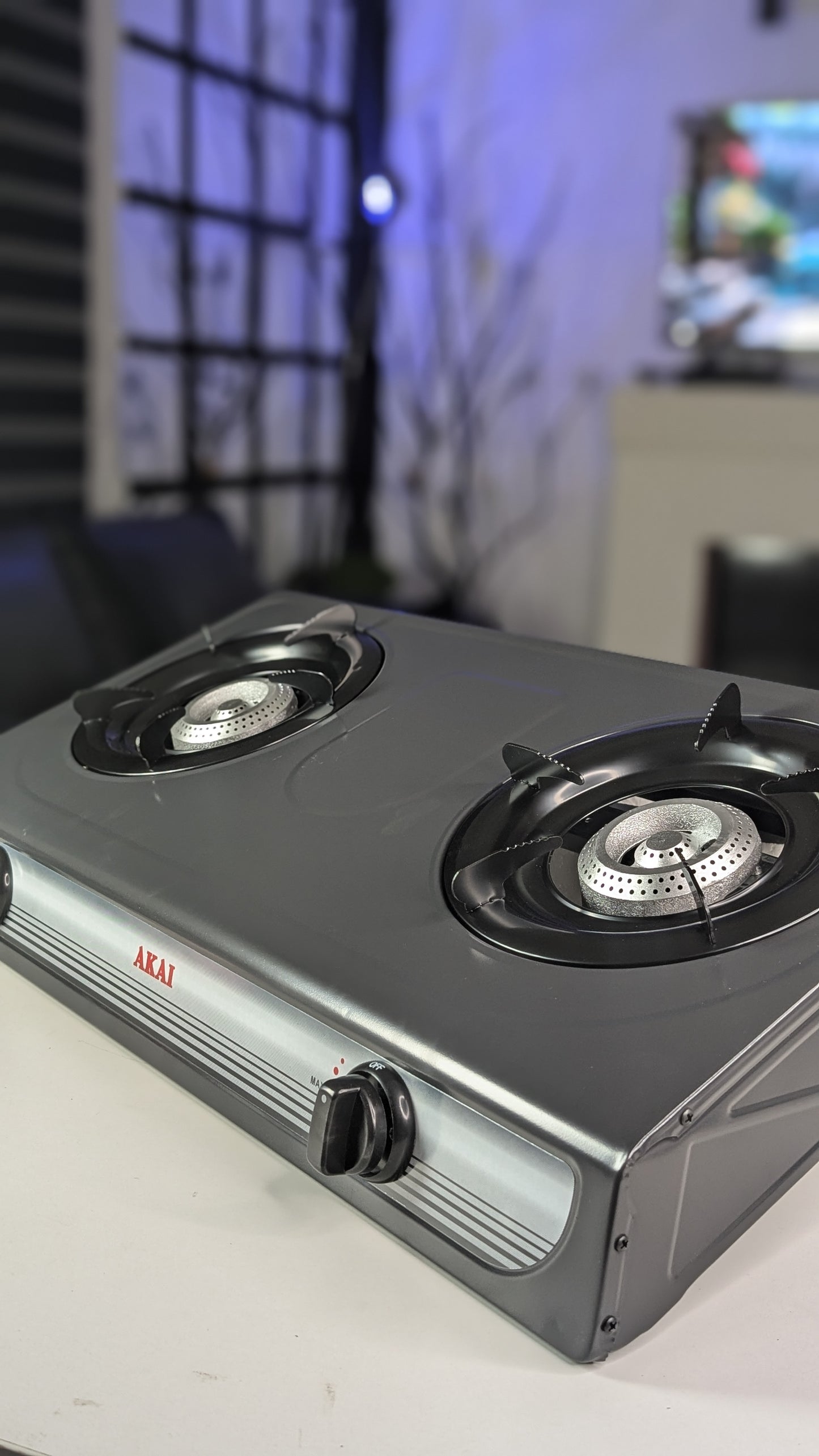 2BURNER NONSTICK GAS COOKER [AUTOMATIC IGNITION]