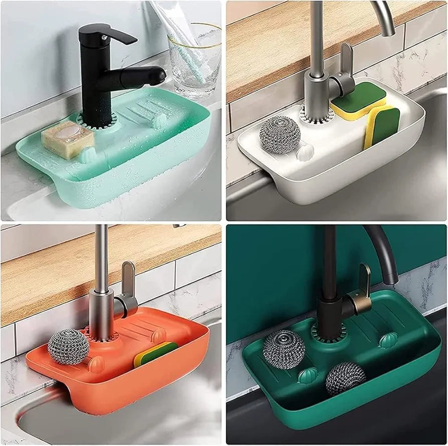 SILICON FAUCET SINK DRAIN/STORAGE RACK