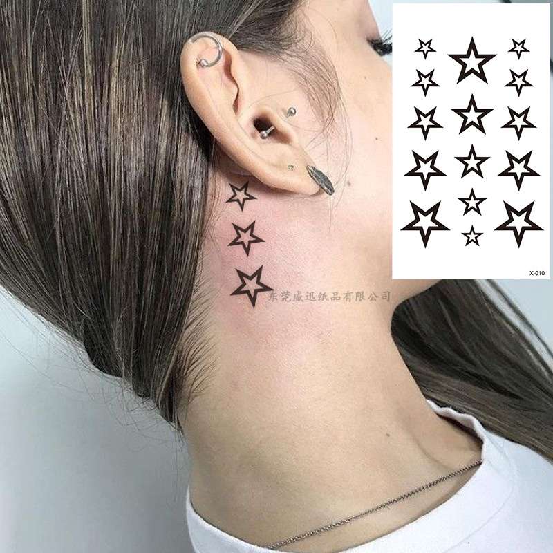 X-004 ; Waterproof Temporary tattoo  Dimensions: 60*1 05mm