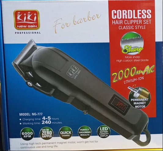 Wireless Professional digital hair Clipper with long battery life