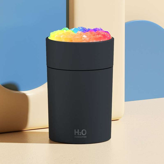 H20  Colorful Night Light Humidifier - Black