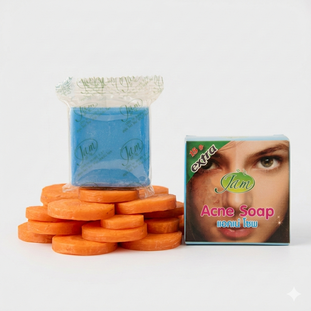Acne Thailand Soap with fruit Jam and Gluta for Spots Collagen Soap