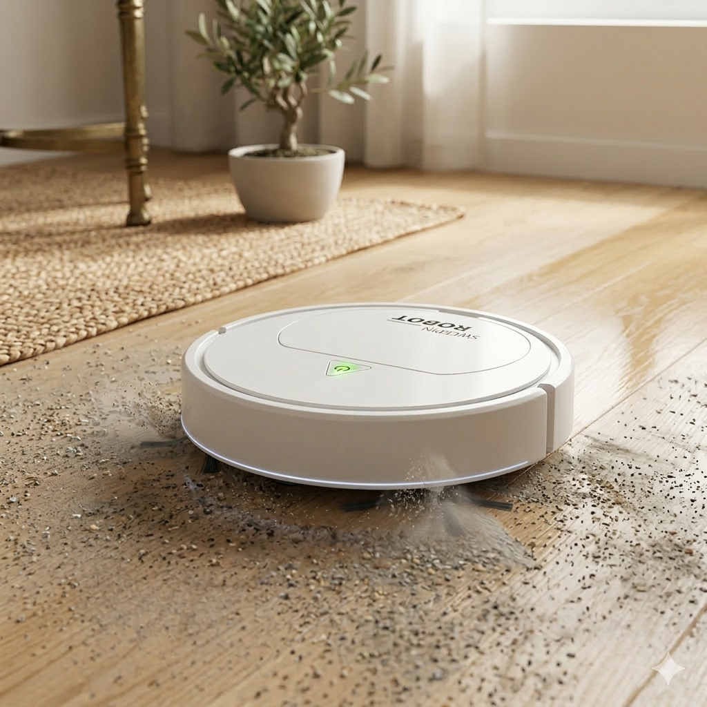 SMART RECHARGEABLE 3-IN-1 SWEEPING ROBOT VACUUM CLEANER