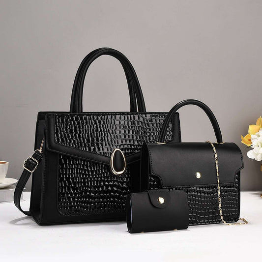 Black Snakeskin High-end Madam Bag