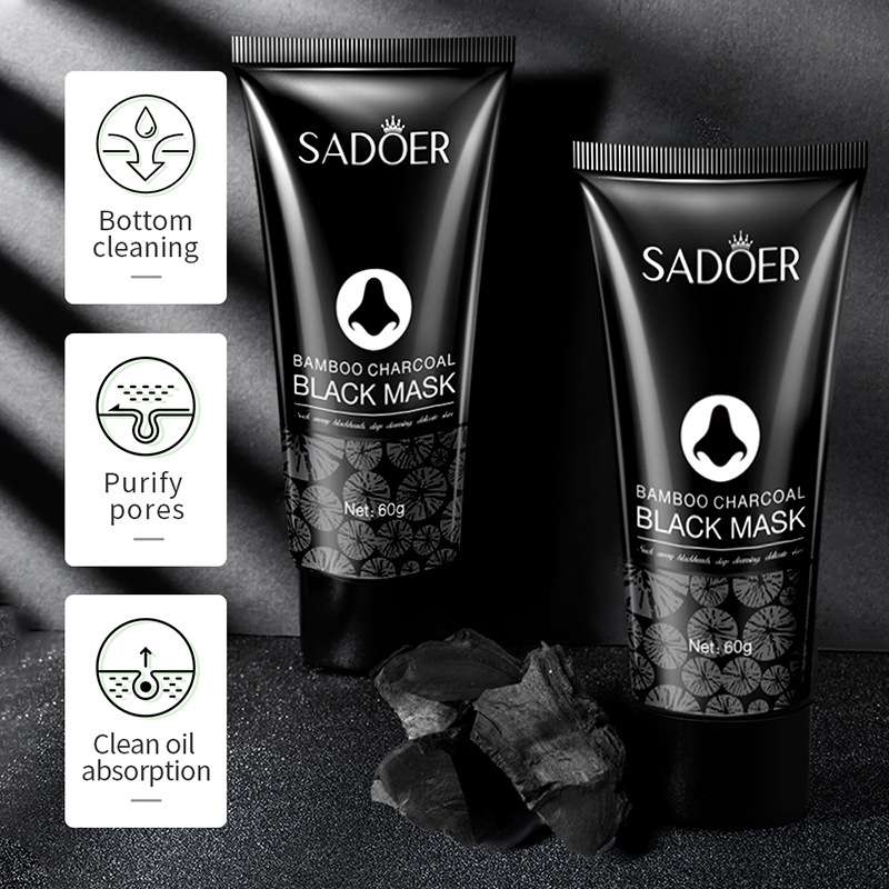 Black Bamboo Charcoal Mask, Deep Pore Cleansing, 60g