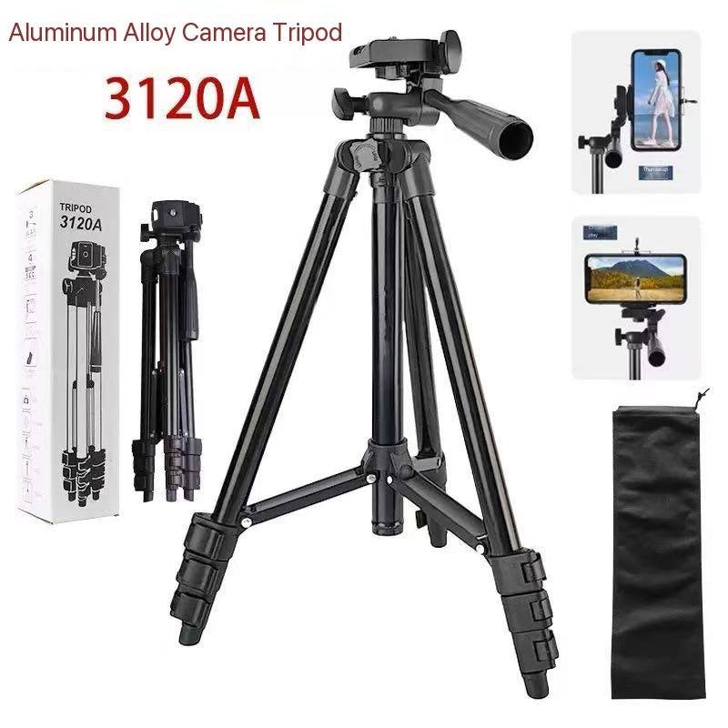 ADJUSTABLE HEIGHT PORTABLE UNIVERSAL SELF LEVELING CAMERA/PHONE TRIPOD STAND & HOLDER