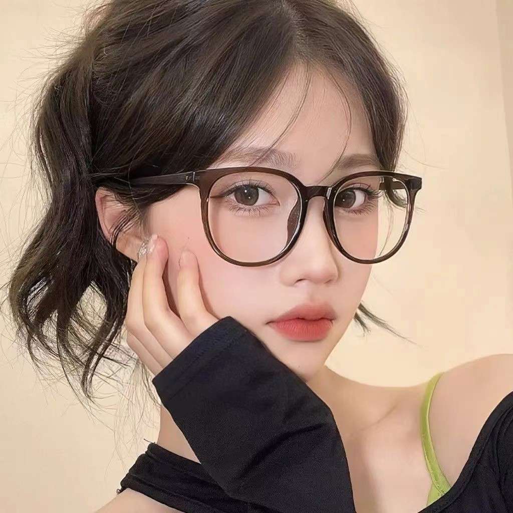Chinese Popular glass frame with Anti-blue light in Shade Cold tea