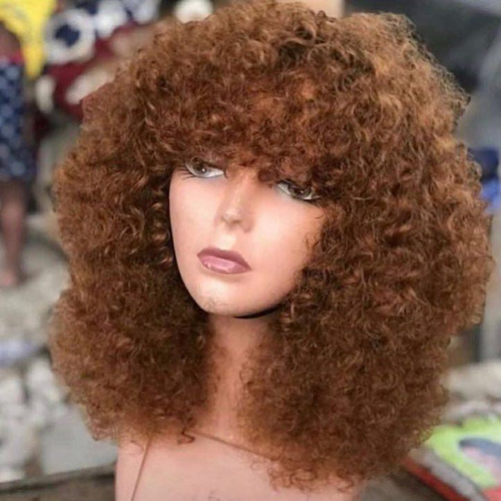 Fluffy Blond pixie fringe