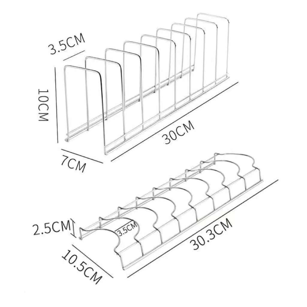 Asthetic minimal Korean student 2 in 1 plate rack