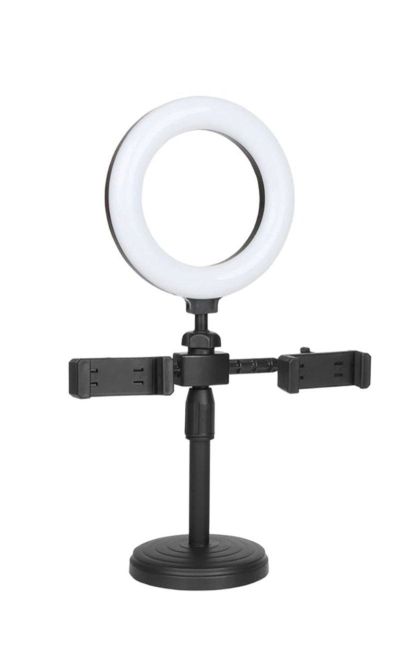 6 inches Ringlight with two phone holder