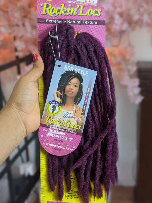 Barbie Locs Crochet purple