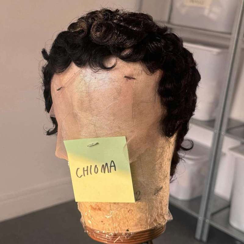 Pre Styled Chioma Full Frontal 100% Human Hair Pixie Curl Lace 13*4 Frontal Wig