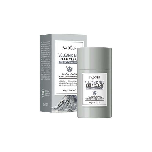 Volcanic mud mask with Glycolic acid and probiotics