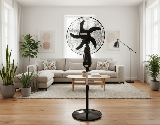 Crown Star 18 inches Rechargeable Fan