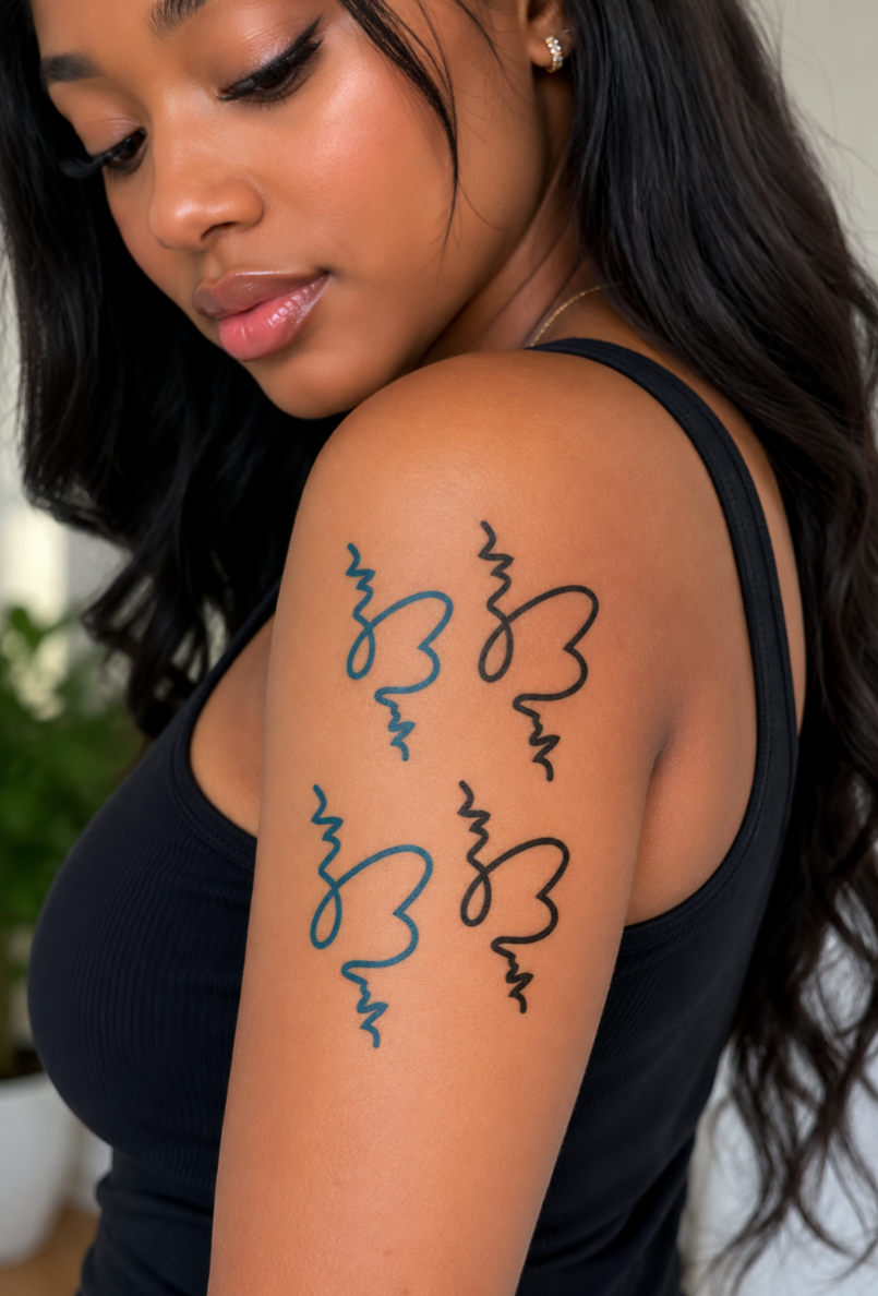 X-026; Waterproof Temporary tattoo  Dimensions: 60*1 05mm;