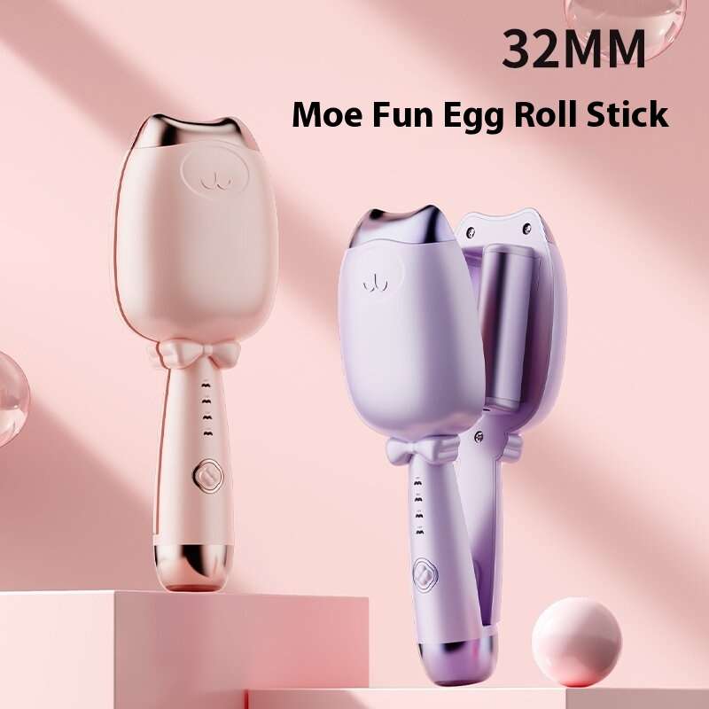 Egg curling iron 32mm fast heating perm stick big wave curling clip