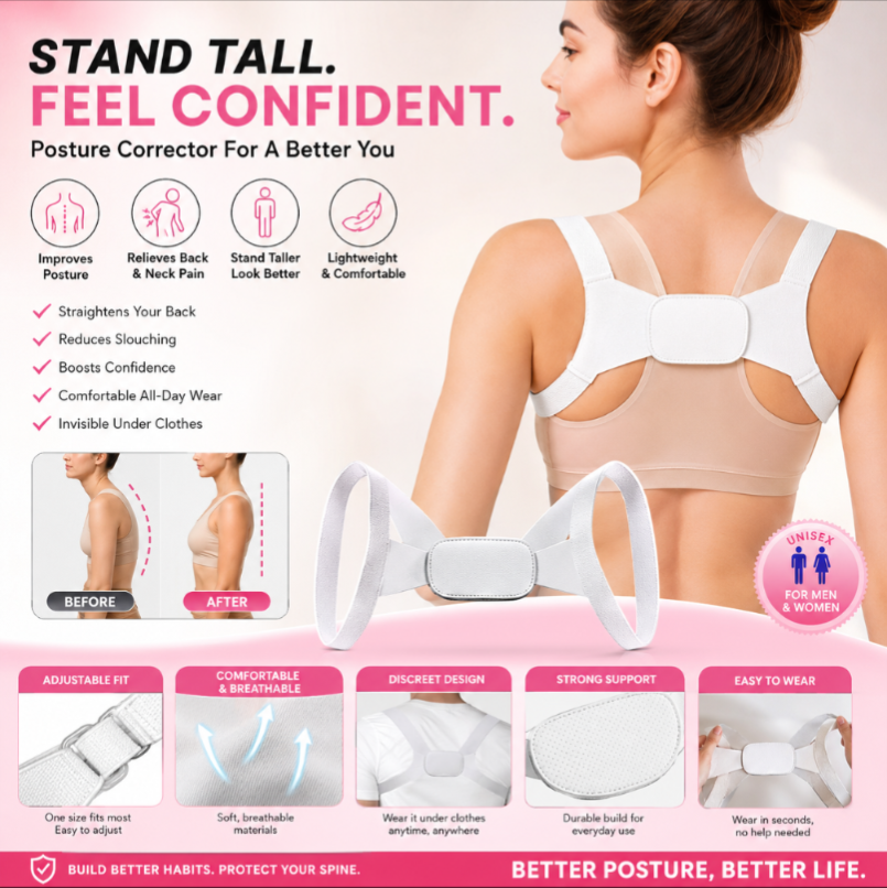 Posture Corrector ( can be worn under garments and clothes)