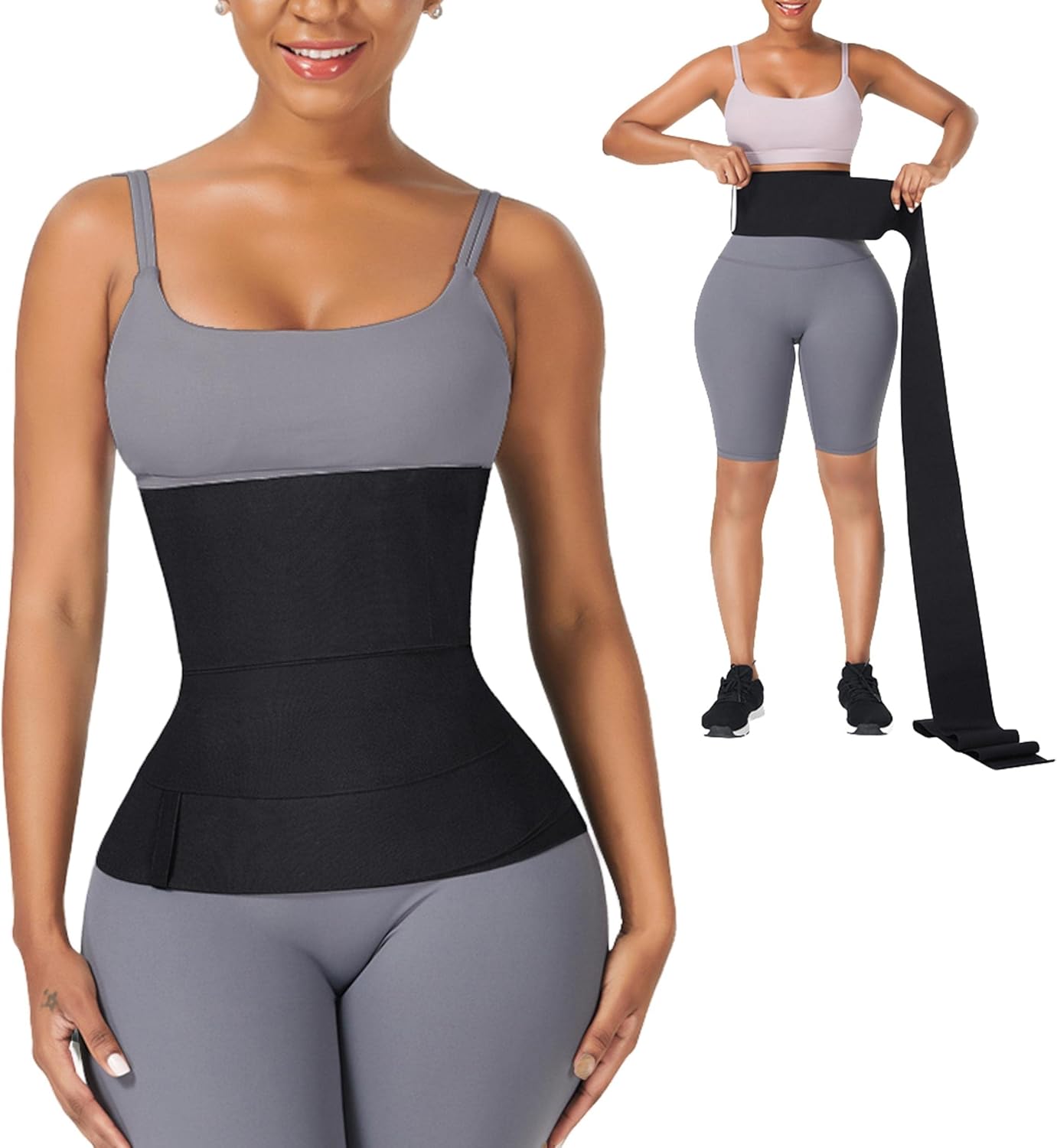 Tummy Wrap shaper Adjustable Slim Elastic Waist Crincher