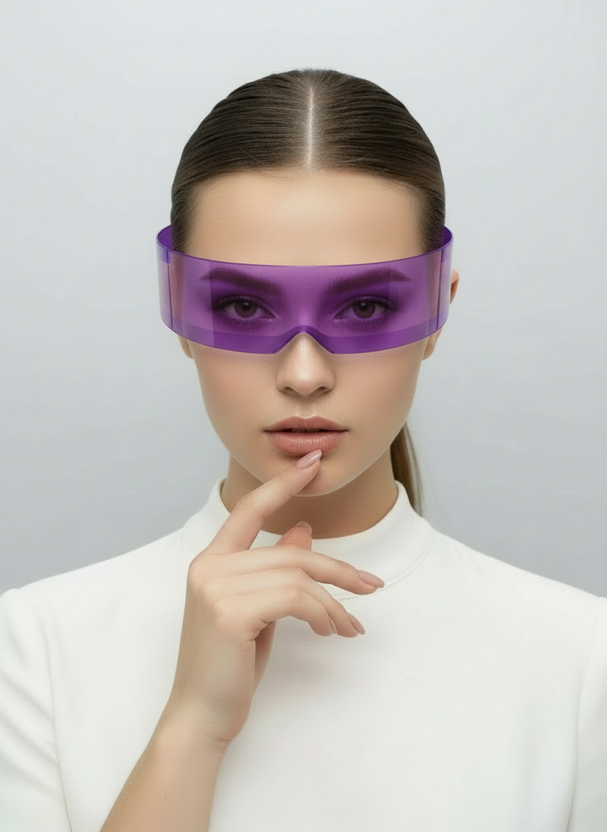 Futuristic color fade purple