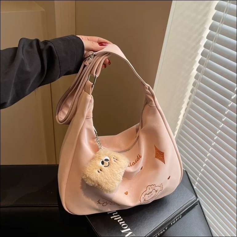 Pink  High quality tote bag,  large capacity