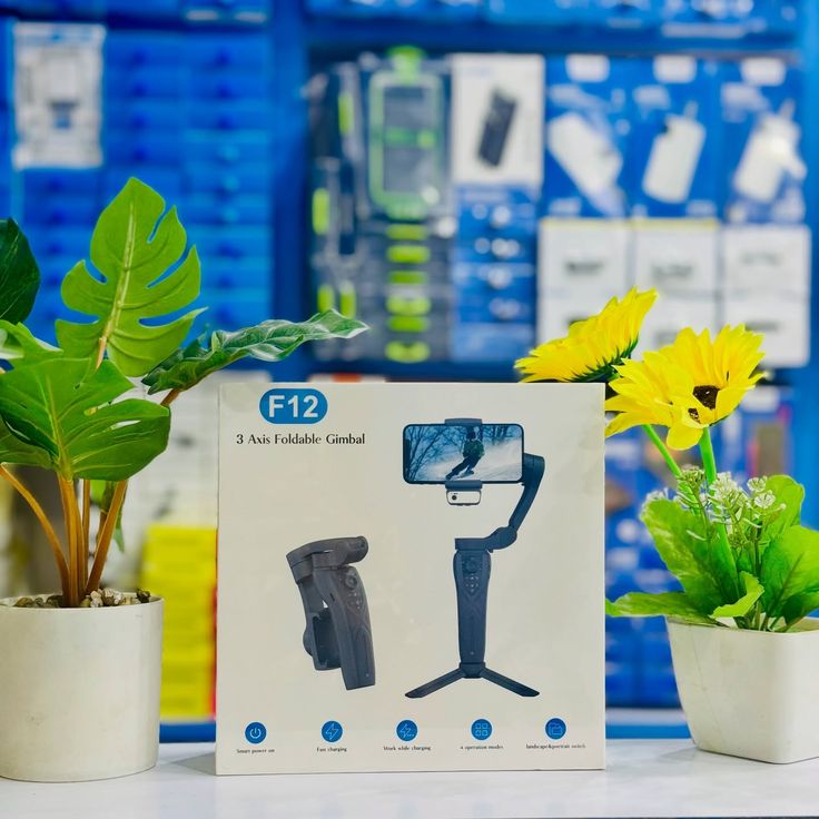 F12 3-Axis Foldable Ginmbal for smartphones & action cameras