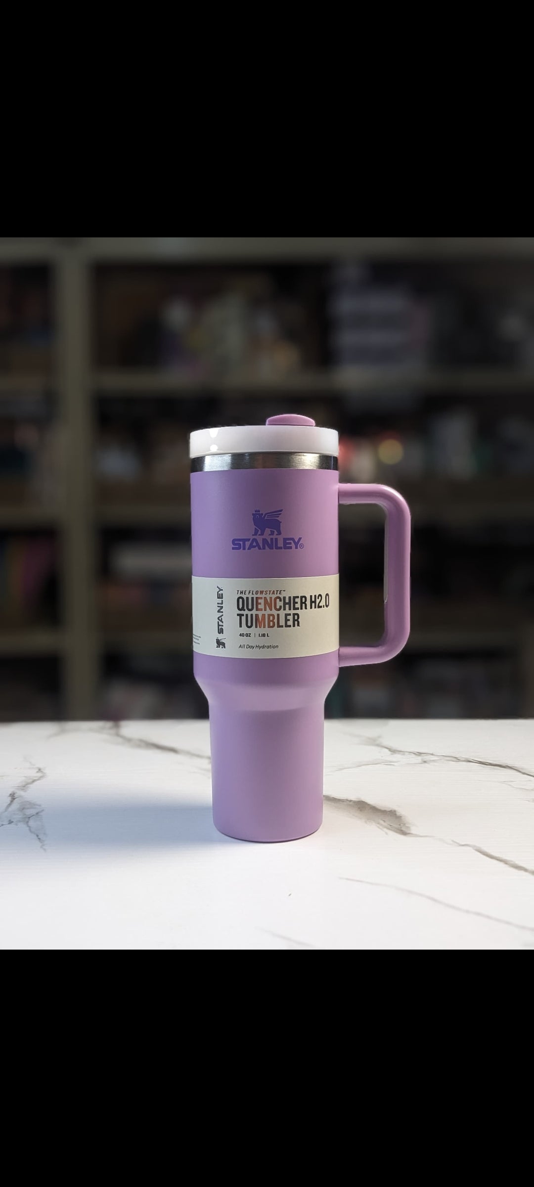 Light purple Original Stanley Quencher H2.0 Flowstate thumblr Cup -