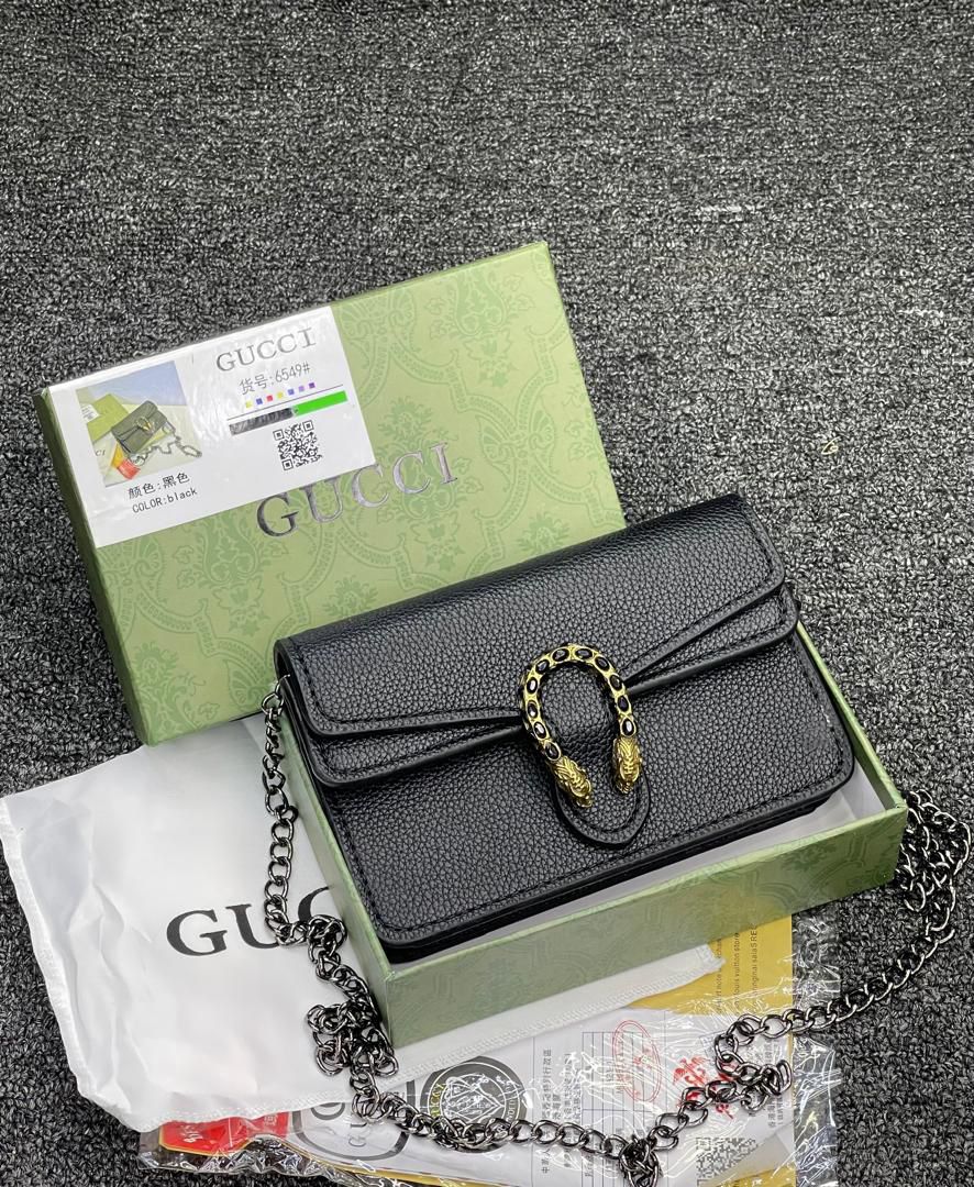 Black Mini guccị (boxed) High-end Fashion Bag