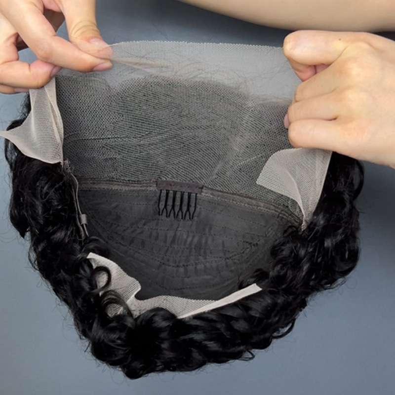 Pre Styled Chioma Full Frontal 100% Human Hair Pixie Curl Lace 13*4 Frontal Wig