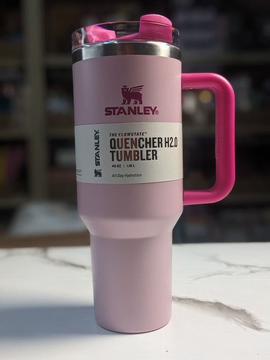 FLamingo pink 1.18L;; Original Stanley Quencher H2.0 Flowstate thumblr Cup -