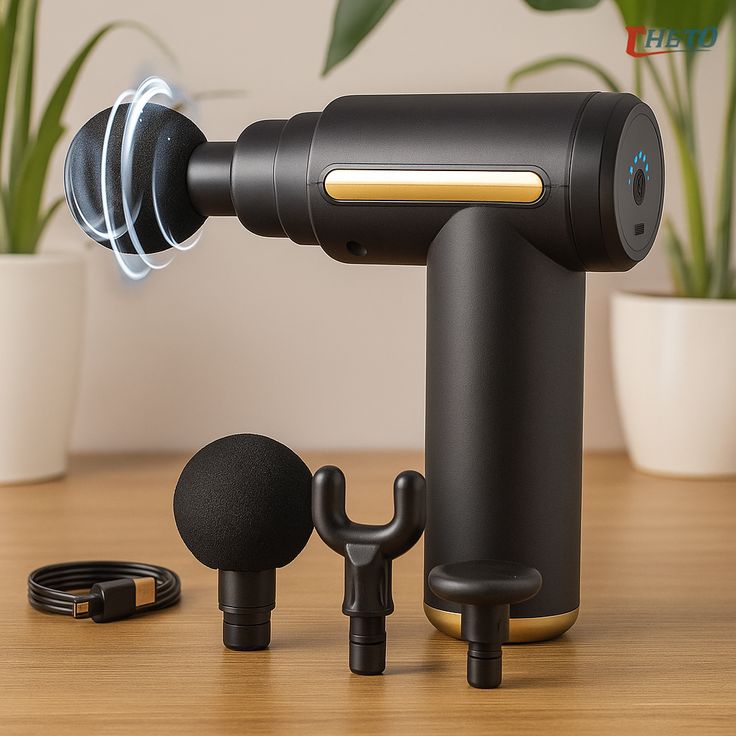 FASCIAL Gun Deep  Muscle 4 head Massager