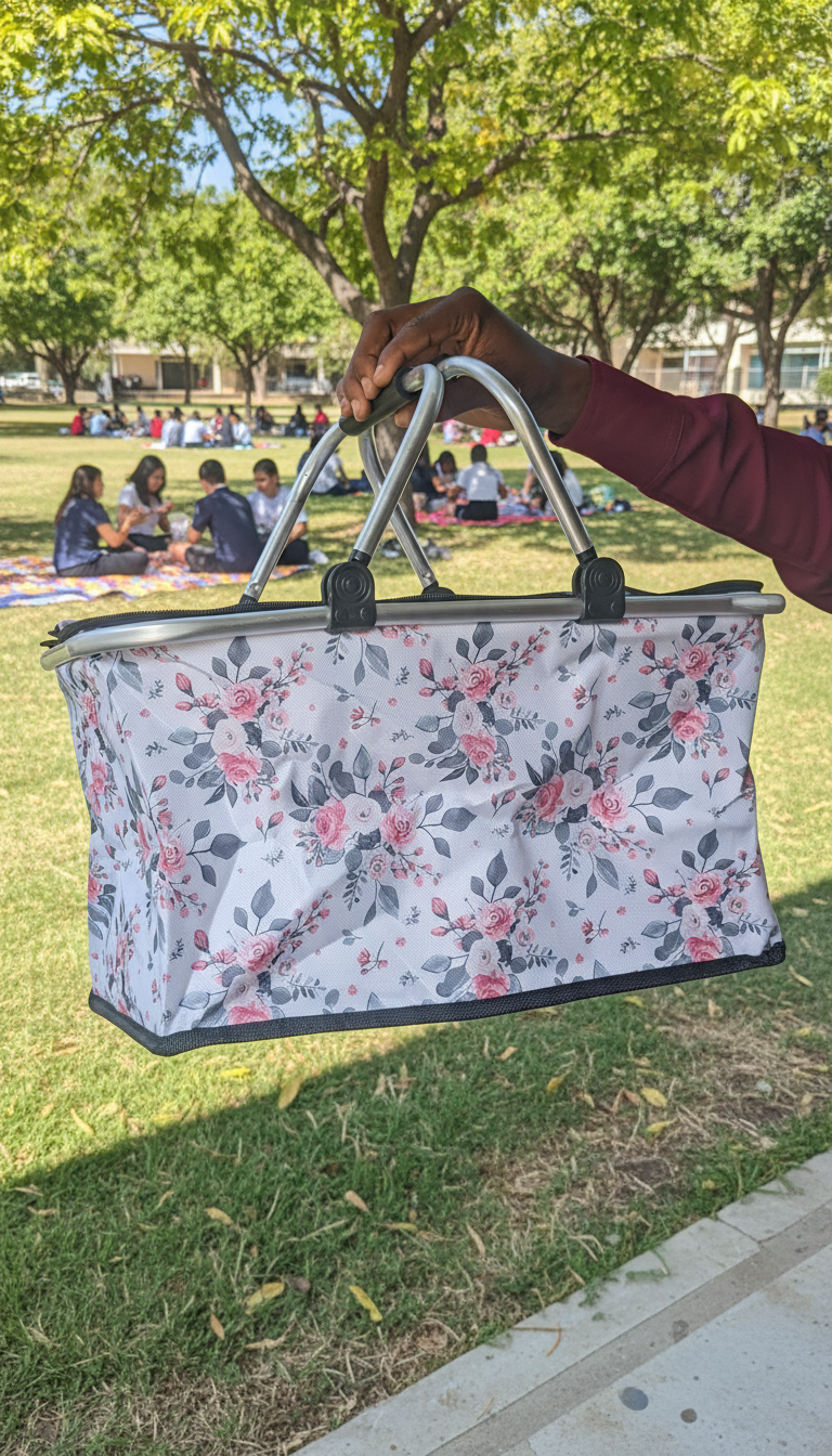 Floral flower Insulated Basket Lunch box