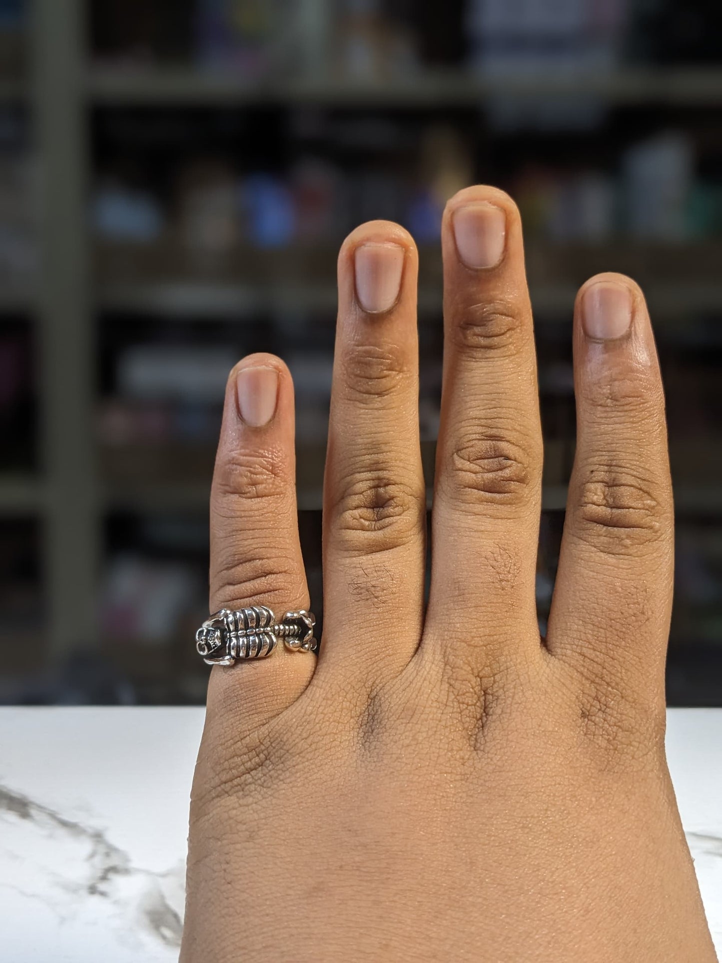 Ancient Skeleton Handmade Ring  |  High-end Luxury Jewelry Adjustable Ring