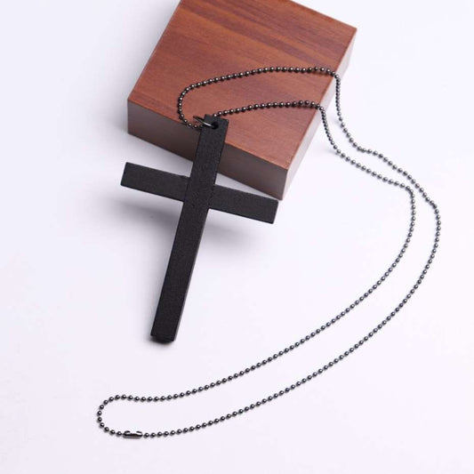 C072 Cross Necklace Sweater Chain Accessories
