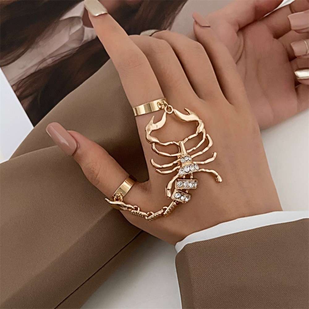 Gold Scorpion Ring  Emperor left hand ring