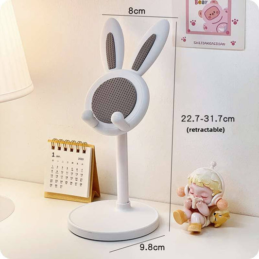 White Asthetic rabi phone holder