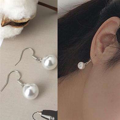 B263 new Korean style jewelry freshwater pearl earrings