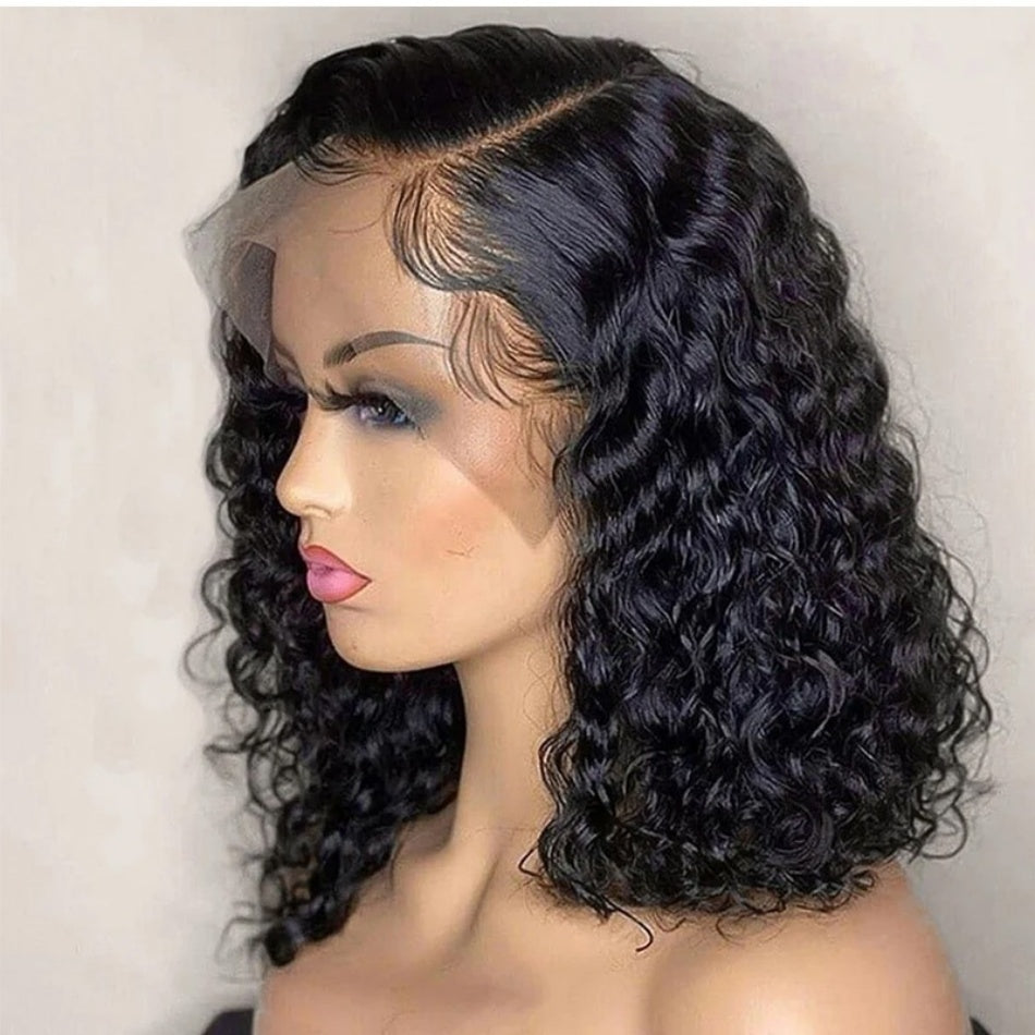 13*4 Deep wave wig 100% Human hair