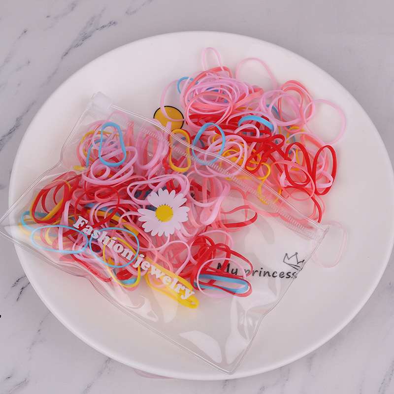 Luxe children's candy-colored rubber band hair tie