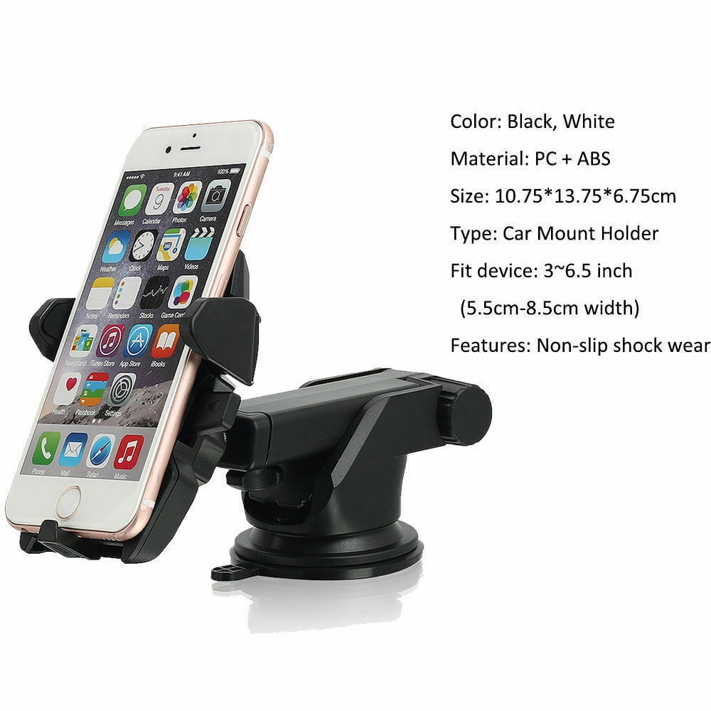 360° ROTATION ADJUSTABLE CAR DASH SUCTION PHONE HOLDER