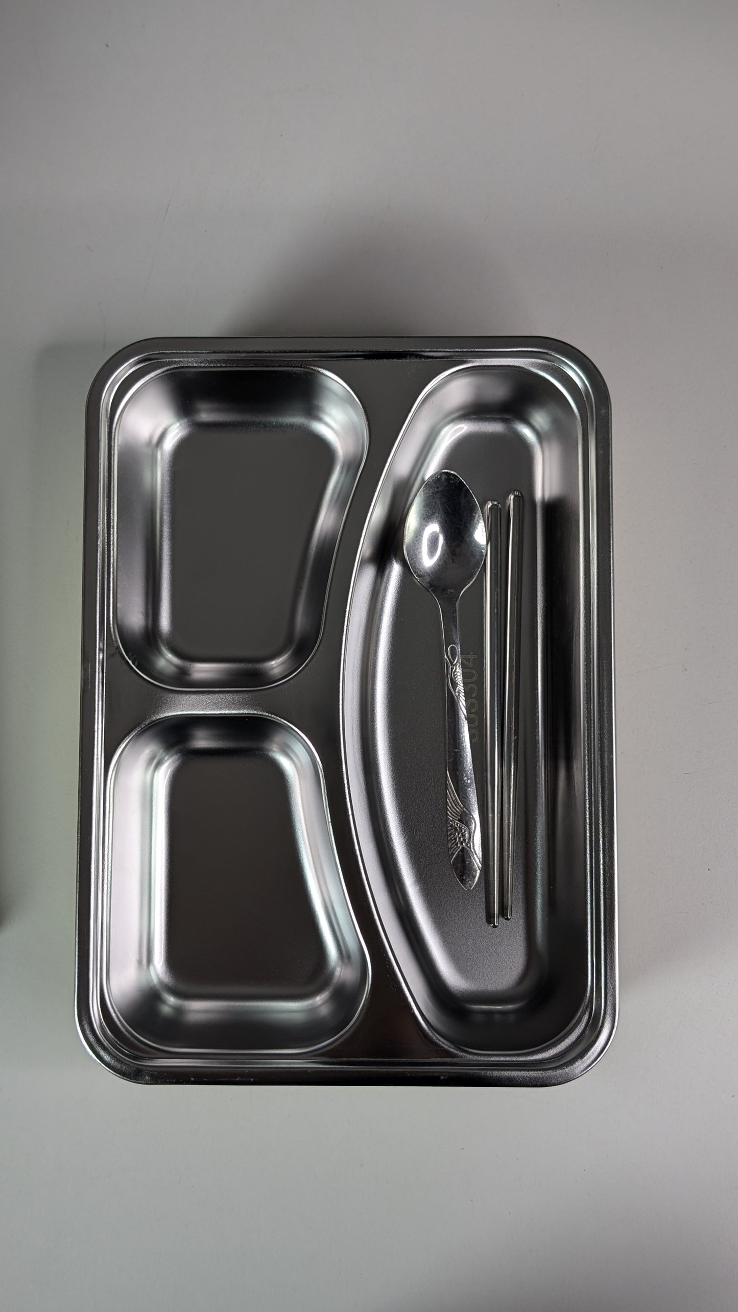 Japanese Big Bento Box Stainless Food Flask- 3 compartments (no color selection)