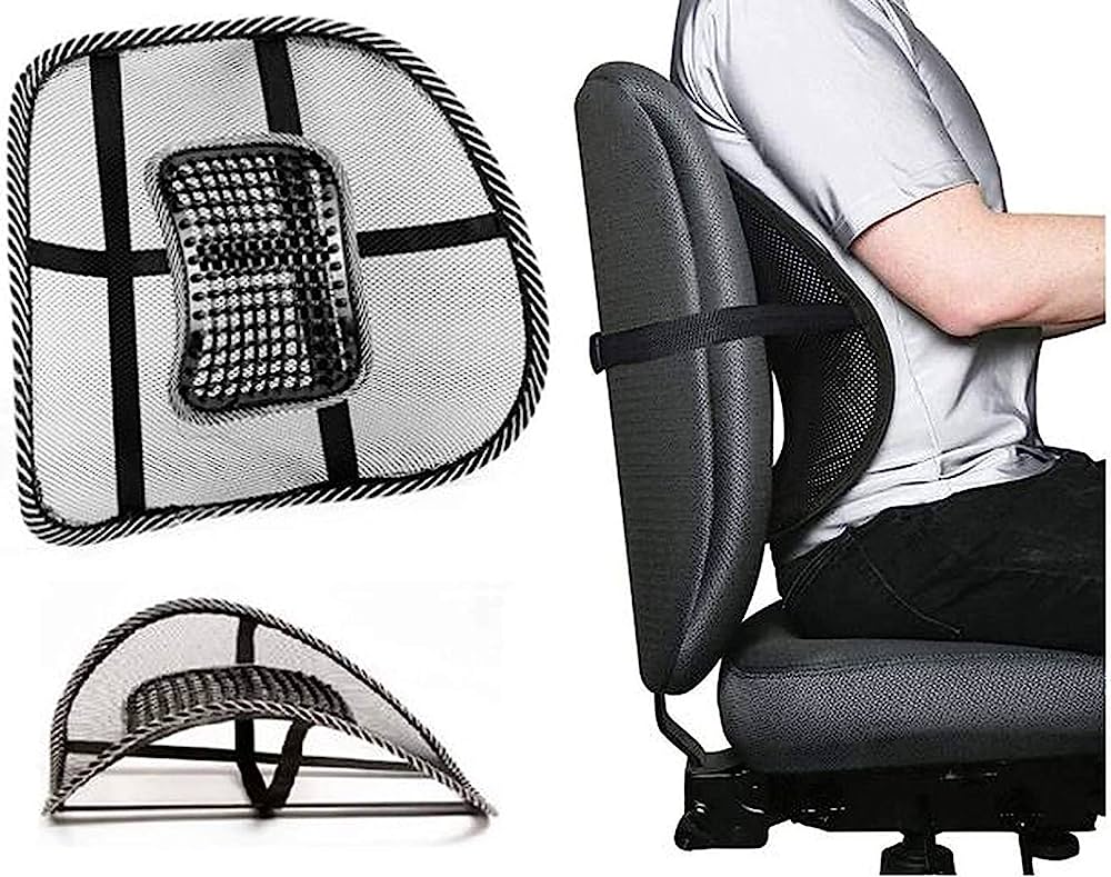 CHAIR SEAT LUMBAR BACK SUPPORT MESH