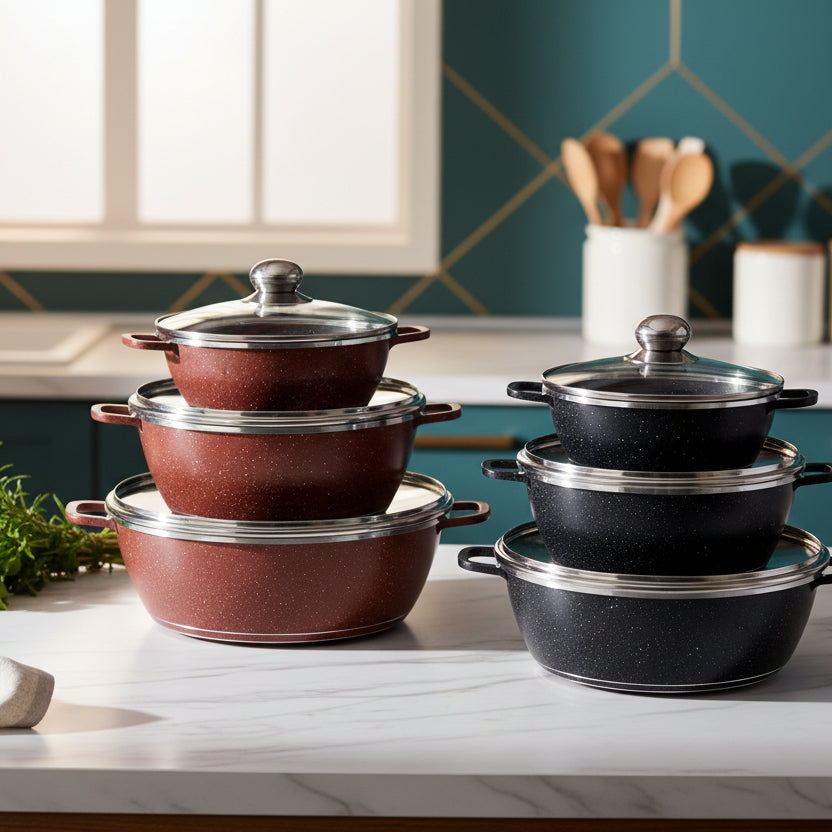 3set Granite Cookware