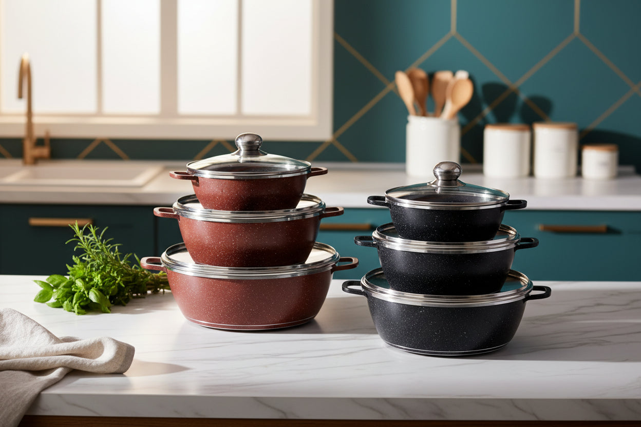 3set Granite Cookware